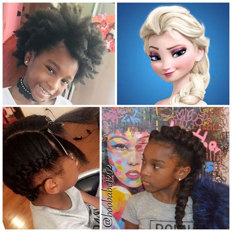 elsa hairstyle for black hair